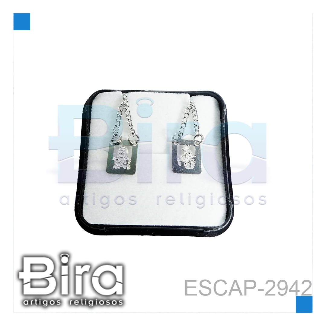 Bira Artigos Religiosos - Escapulário Inox Pequeno Vazado - Cód. ESCAP-2942
