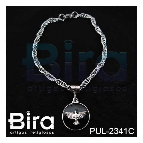pulseira, inox, divino, espirito santo