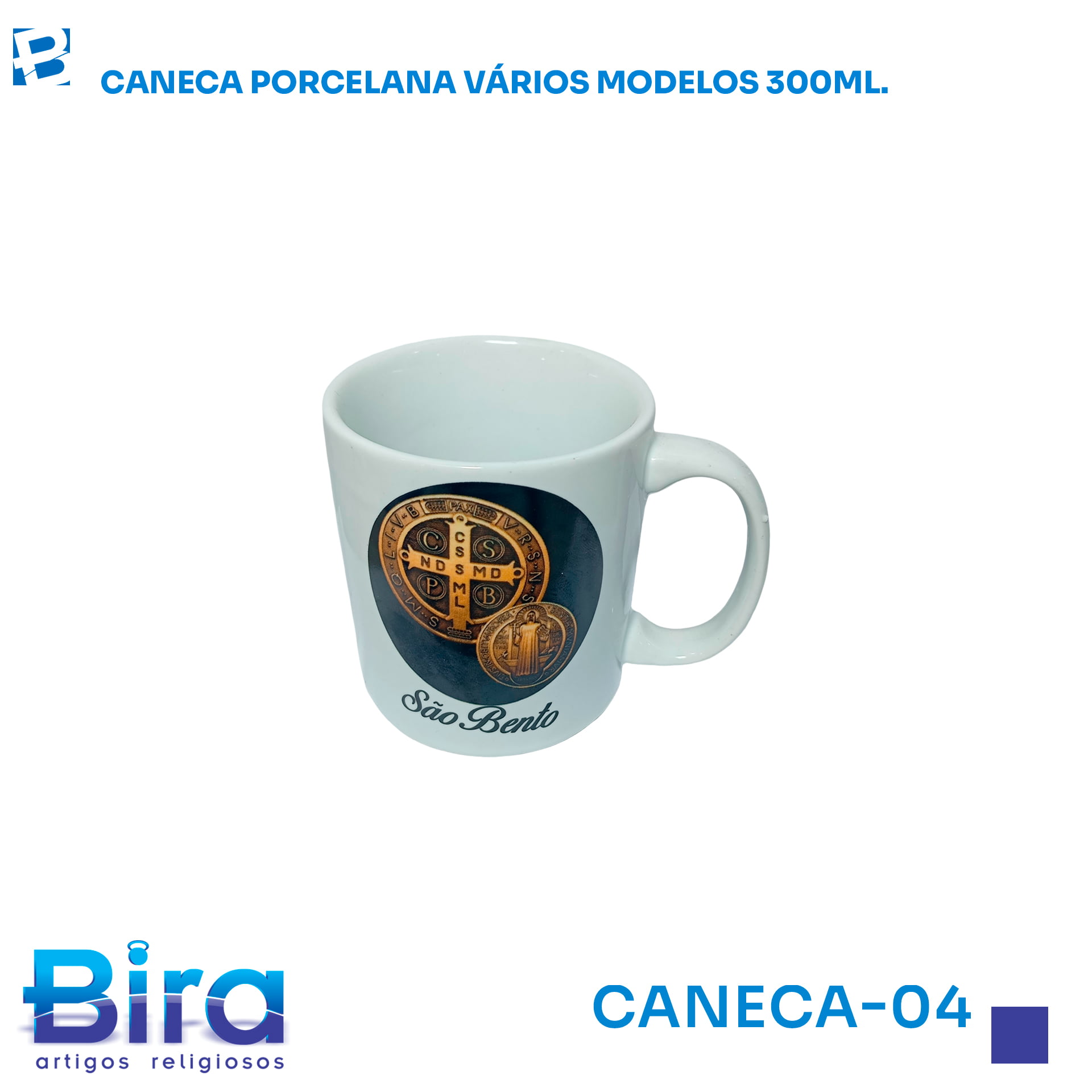 Bira Artigos Religiosos - CANECA PORCELANA SPOT VARIOS MODELOS 300ML.