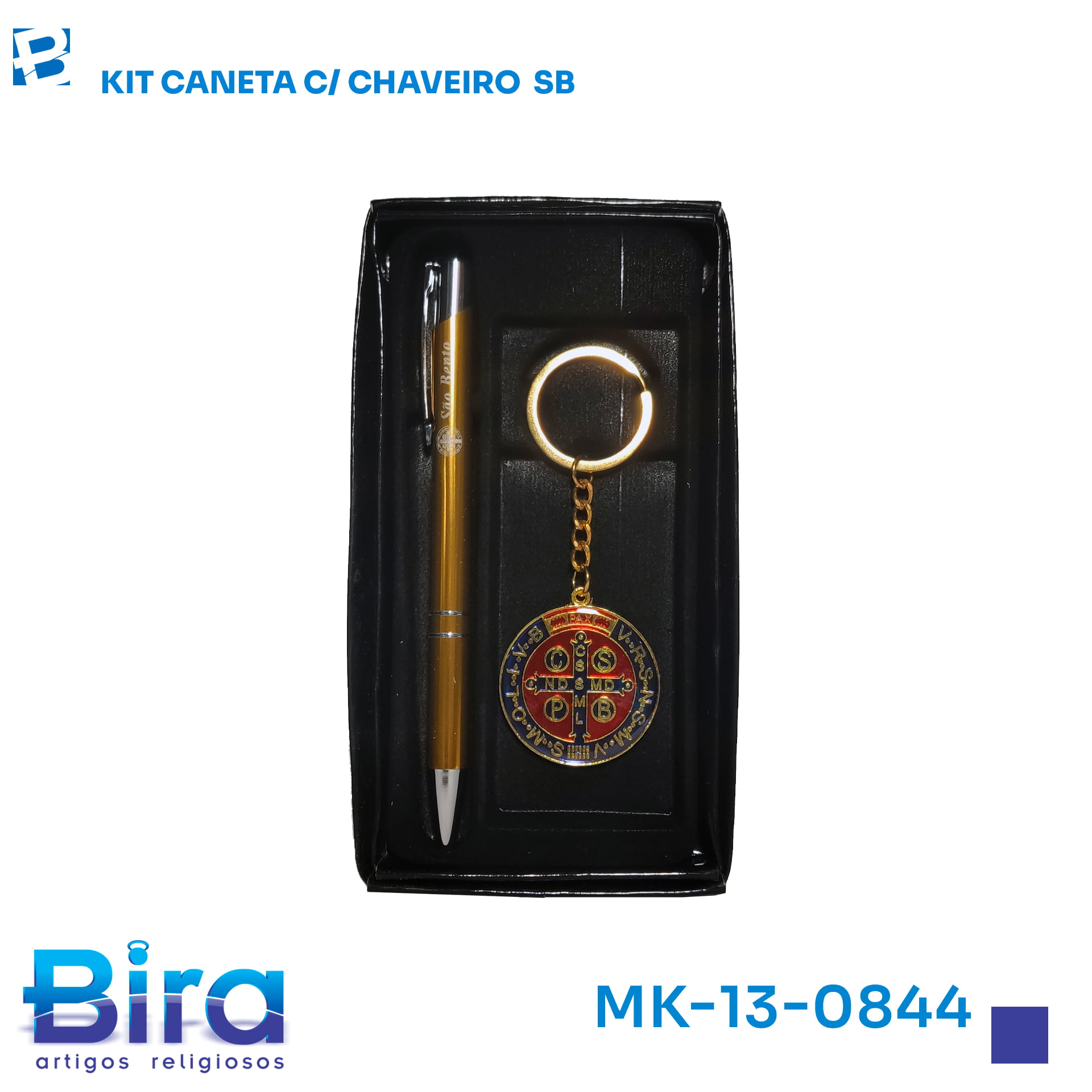 caneta, chaveiro, sao bento