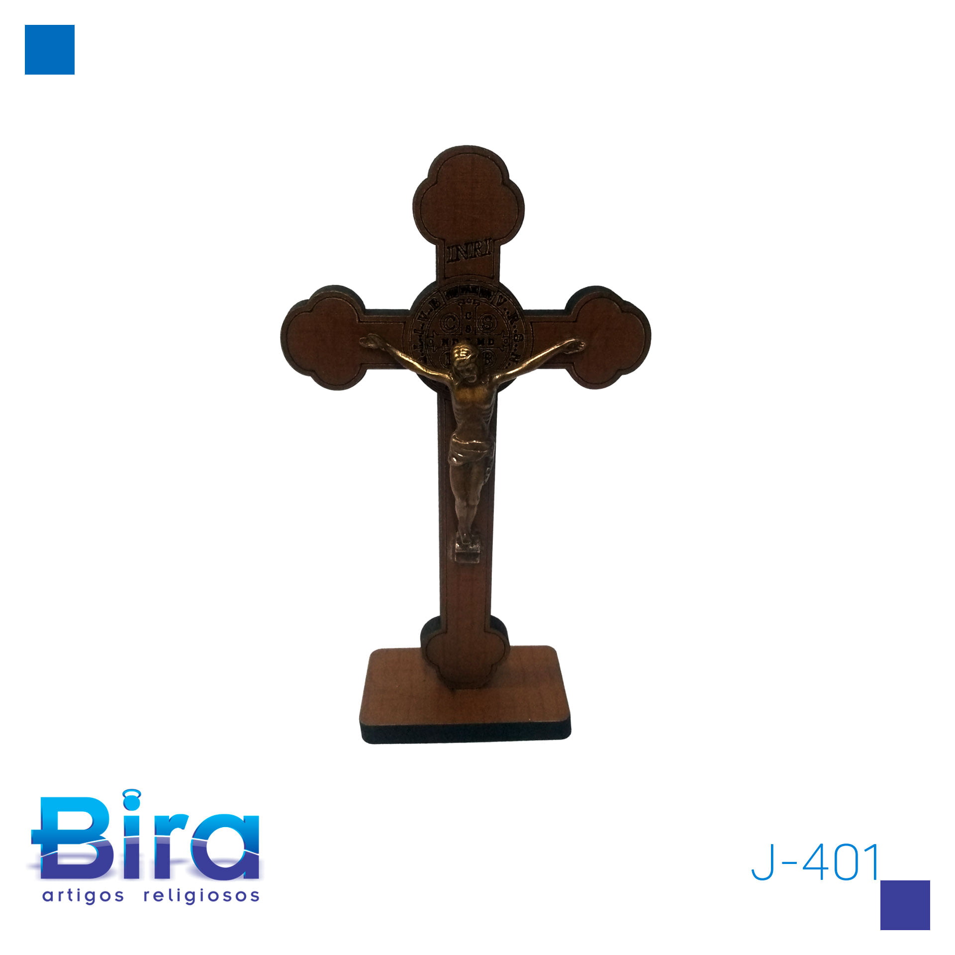 Bira Artigos Religiosos - CRUCIFIXO  DE 15 X 8 CM - CÓD. J-401