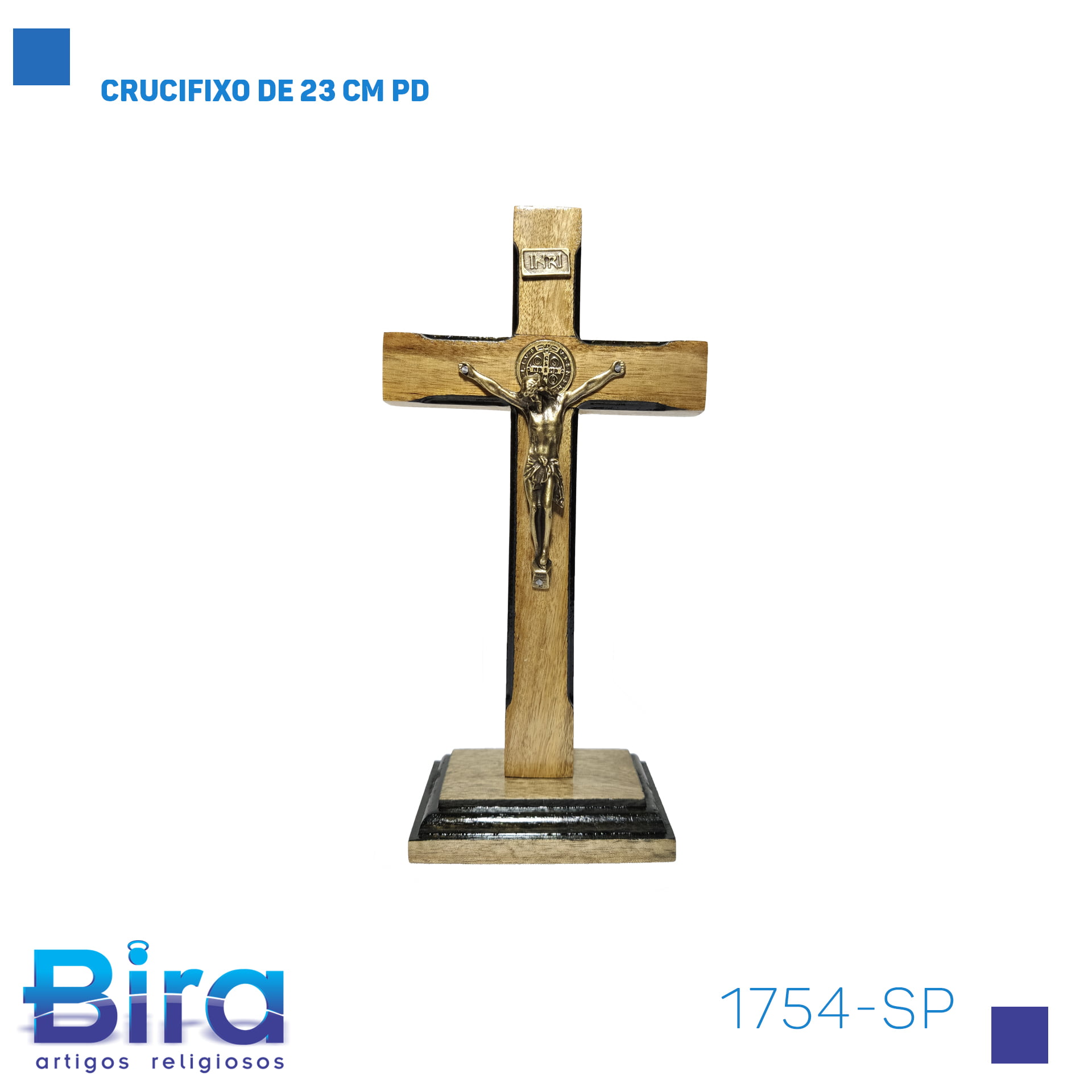 Bira Artigos Religiosos - CRUCIFIXO DE 23 CM PD - Cód. 1754-SP