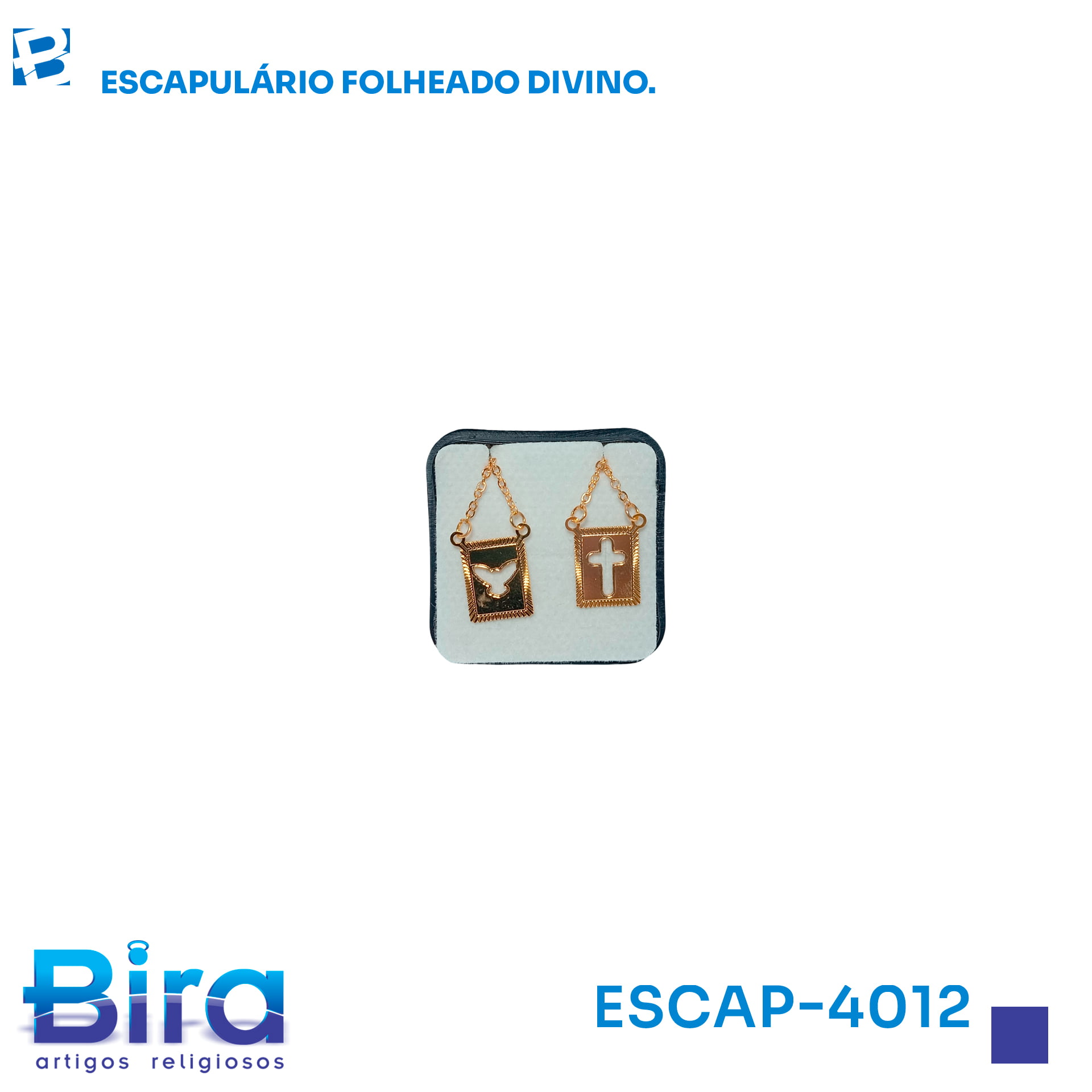 Bira Artigos Religiosos - ESCAPULARIO FOLHEADO DIVINO