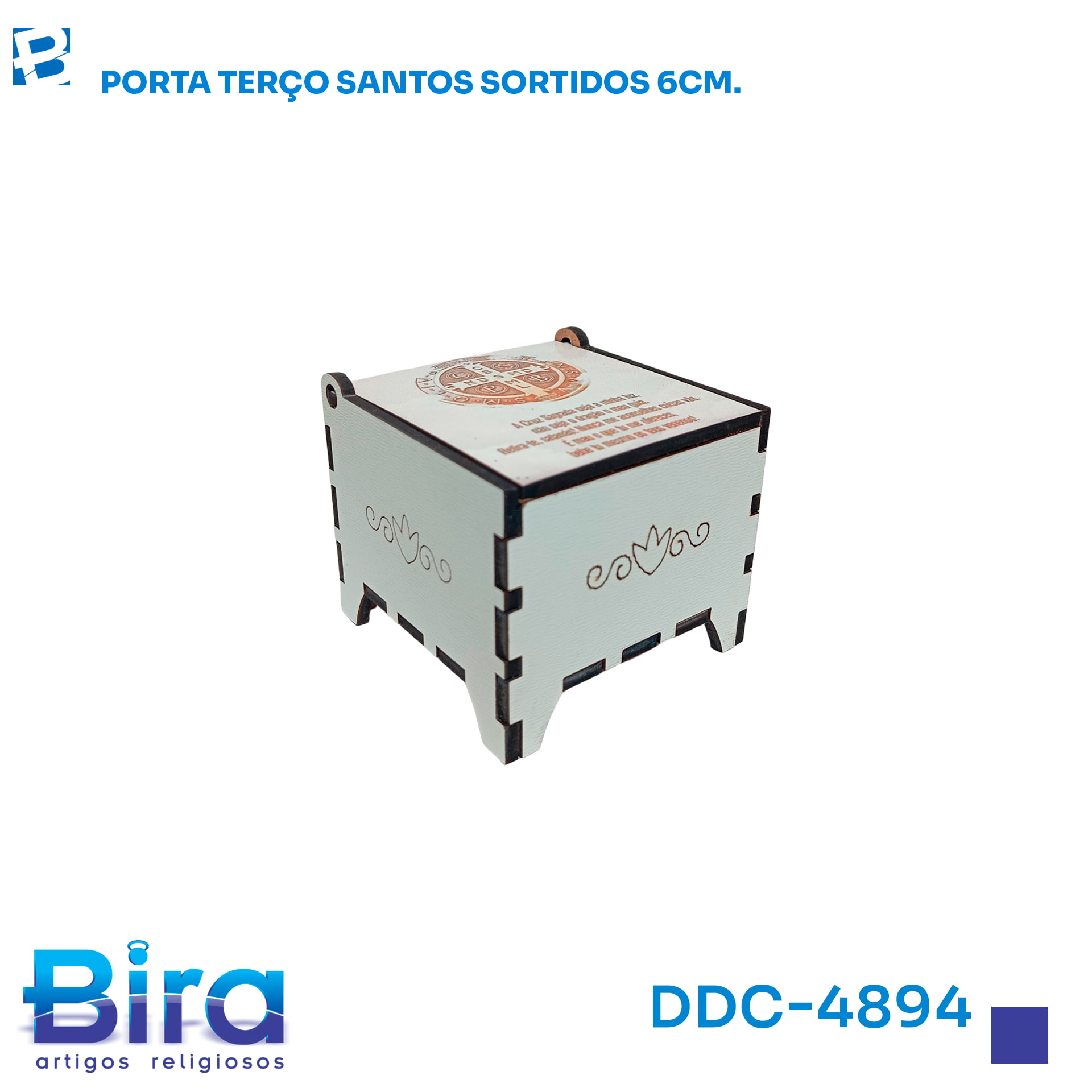 Bira Artigos Religiosos - PORTA TERCO SANTOS SORTIDOS 6CM