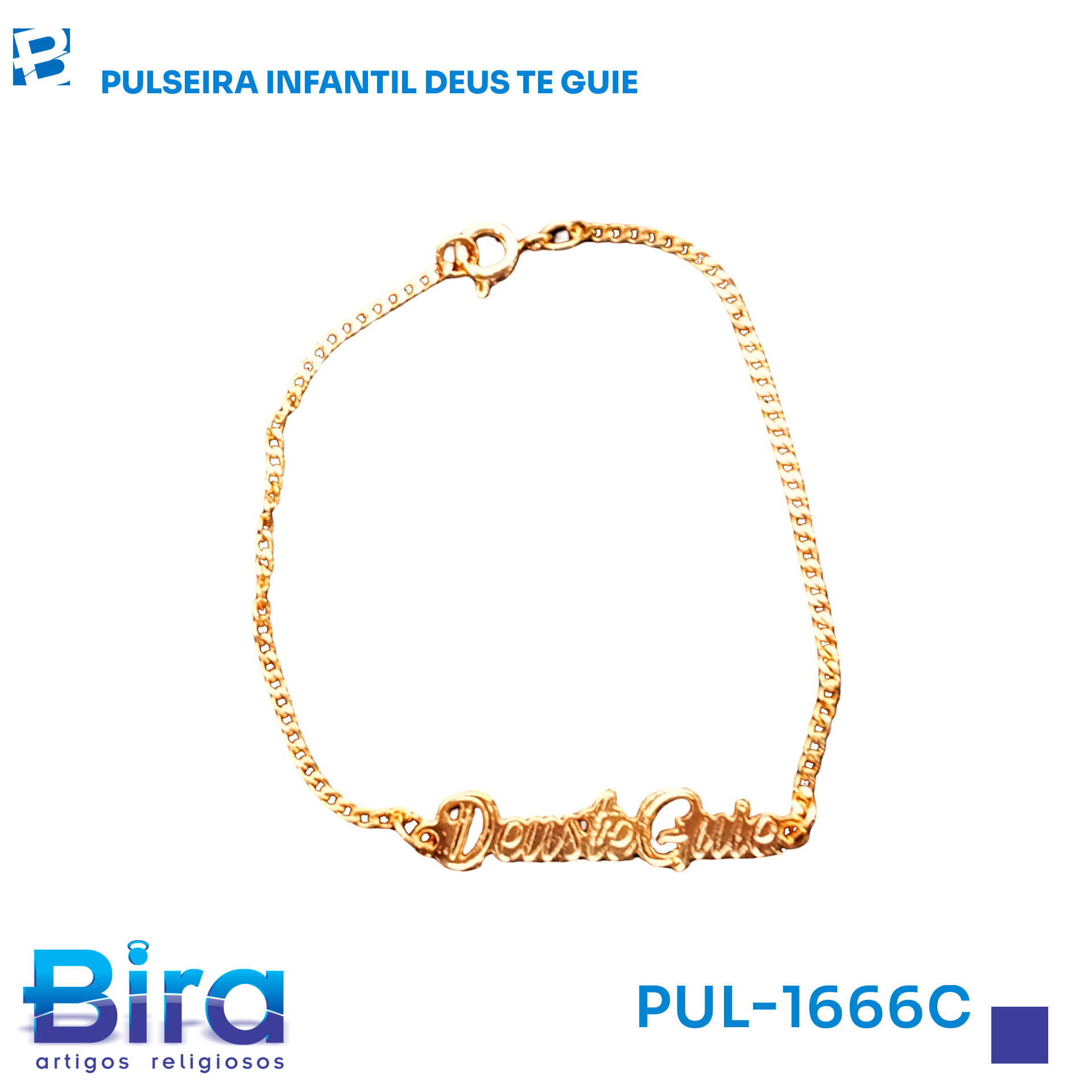 Bira Artigos Religiosos - PULSEIRA INFANTIL DEUS TE GUIE - Cód.: PUL-1666C
