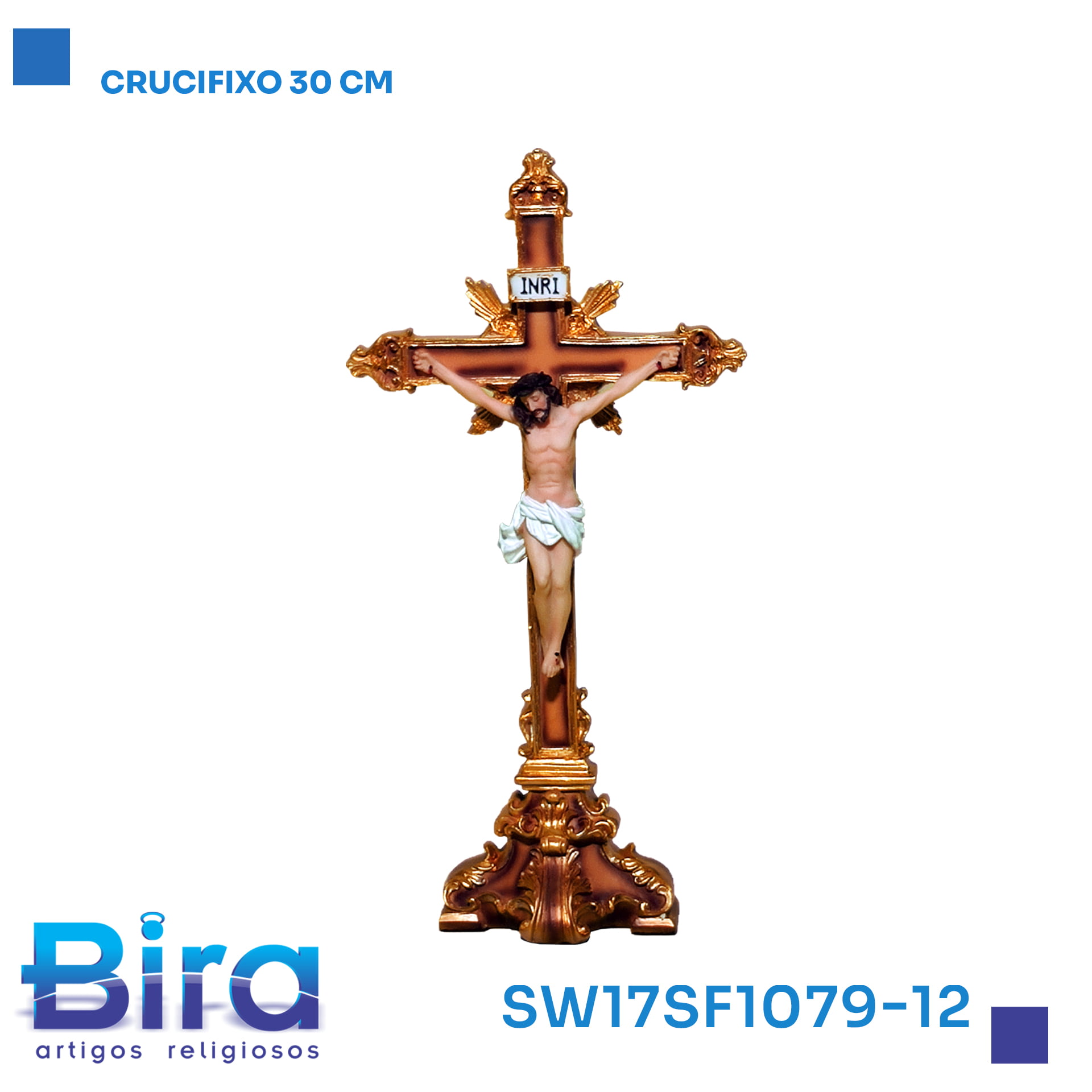 Bira Artigos Religiosos - .CRUCIFIXO 30CM  CÓD.:SW17SF1079-12