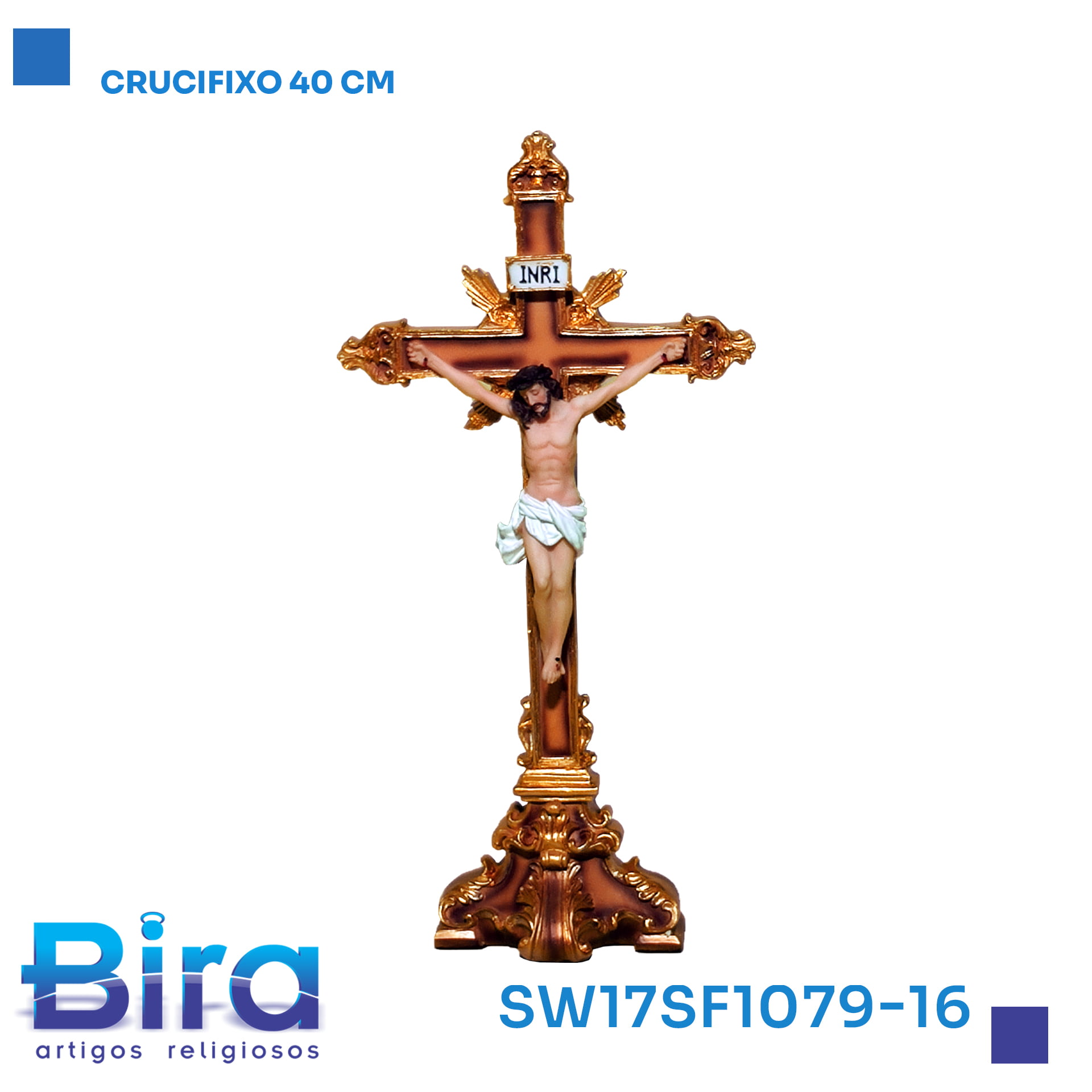 Bira Artigos Religiosos - CRUCIFIXO 40CM.  CÓD.:SW17SF1079-16