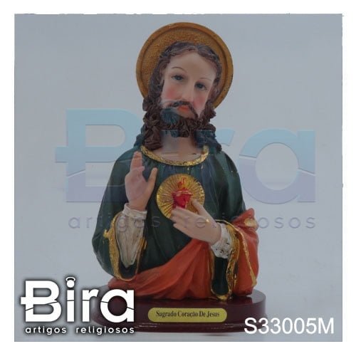 busto sagrado coracao de jesus 18cm