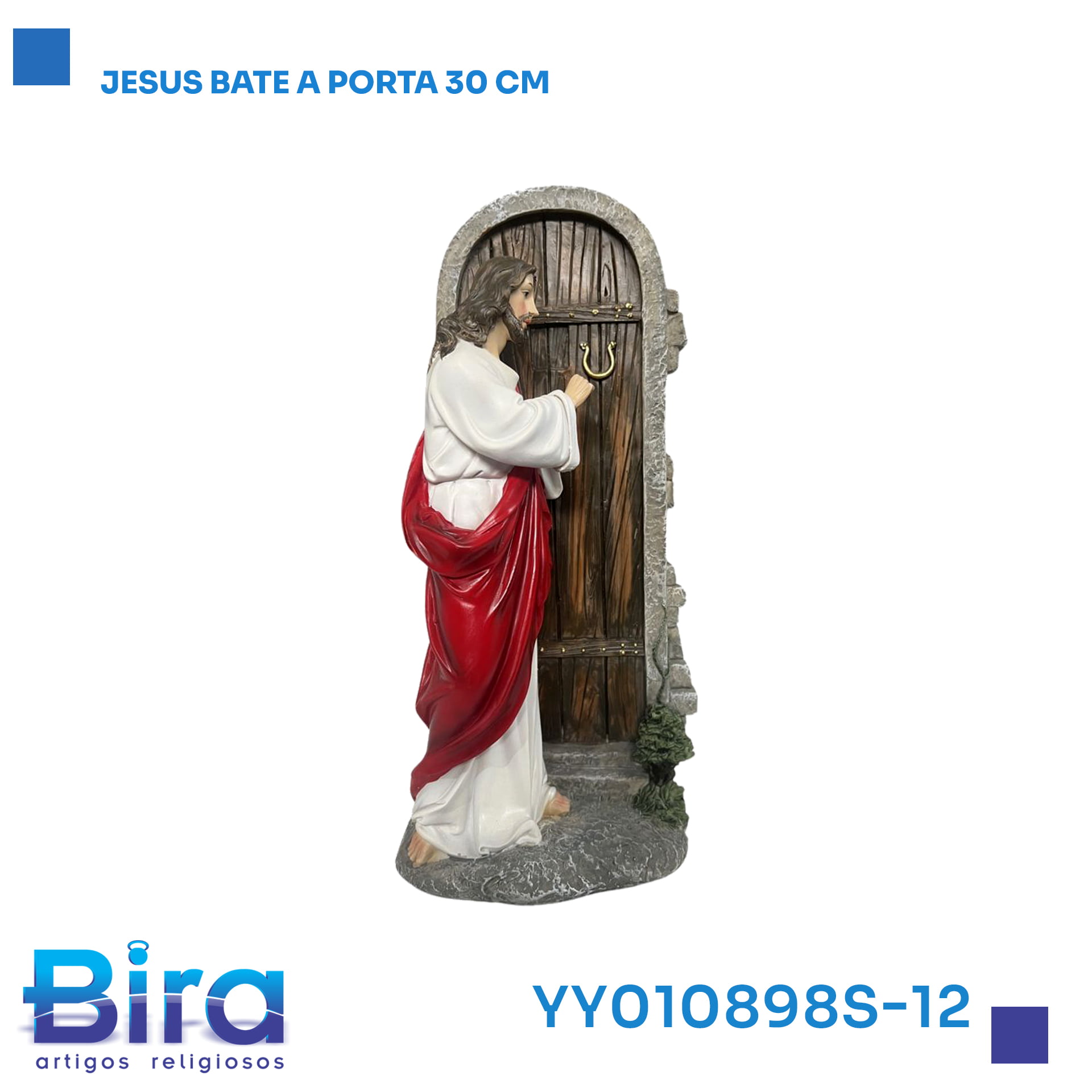 Bira Artigos Religiosos - JESUS BATE A PORTA 30CM  Cód.: YY010898S-12