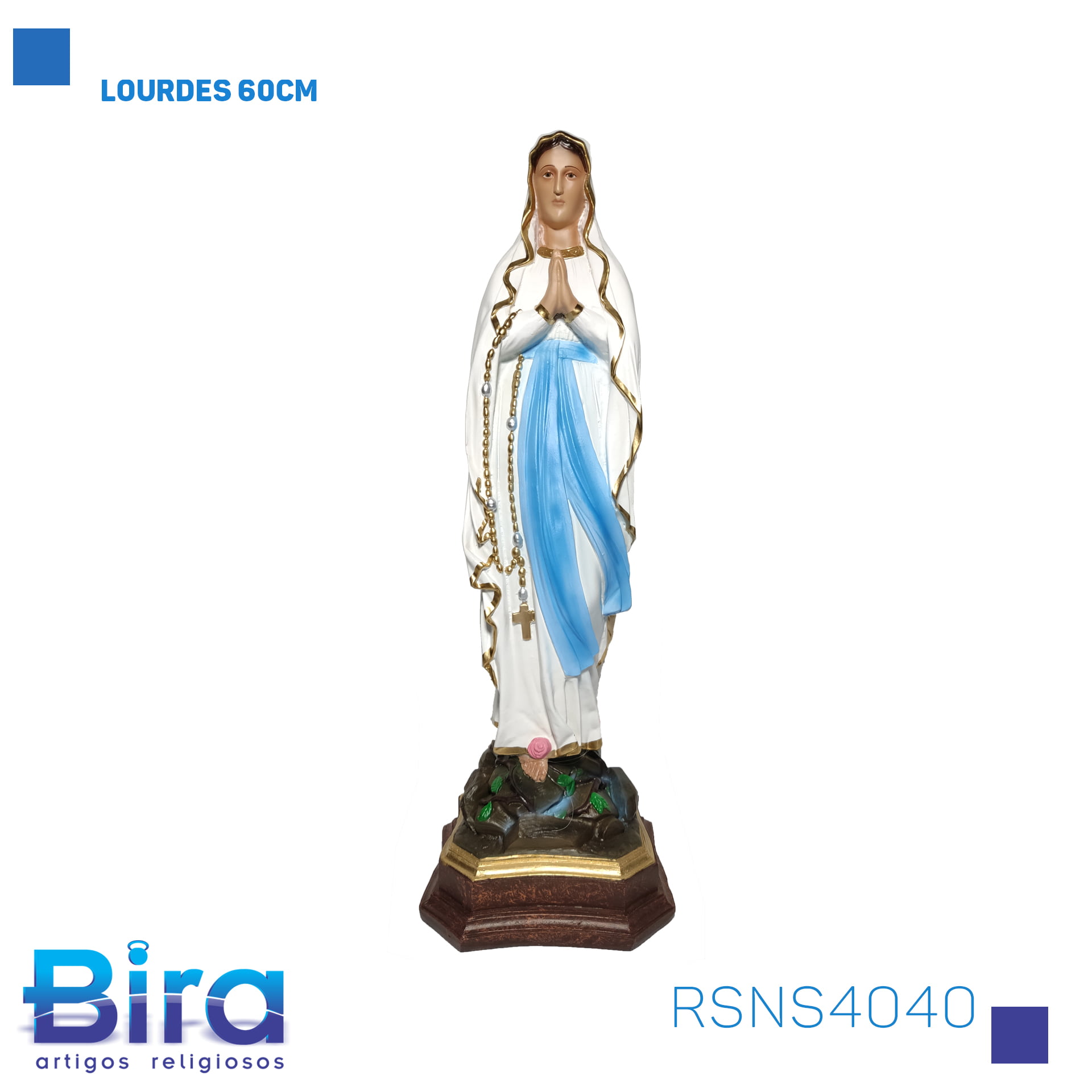 Bira Artigos Religiosos - LOURDES 60CM Cód. RSNS4040