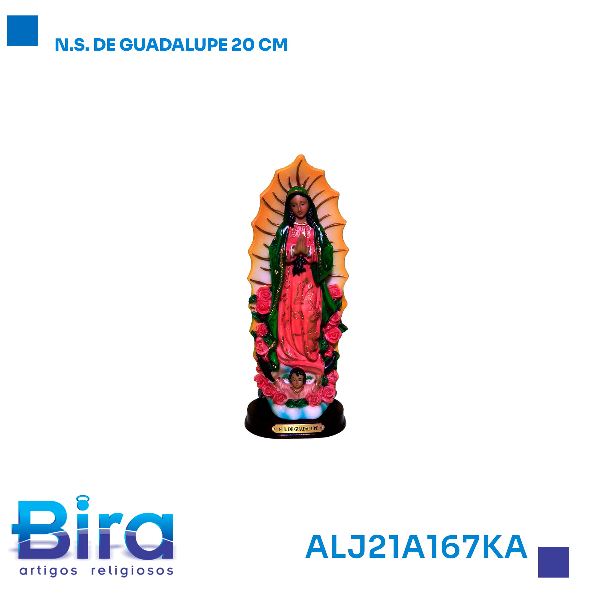 Bira Artigos Religiosos - N.S. DE GUADALUPE 20CM  CÓD.:ALJ21A167KA