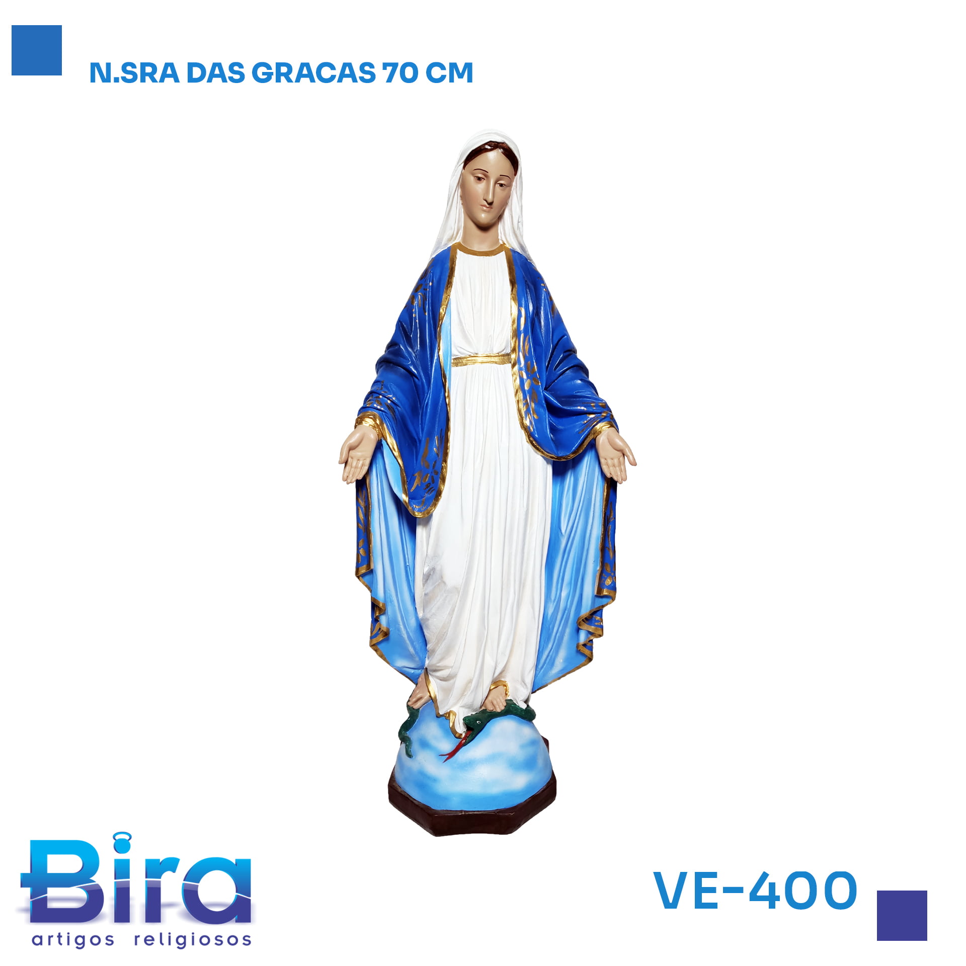 Bira Artigos Religiosos - N.SRA DAS GRACAS 70 CM CÓD.: VE-400