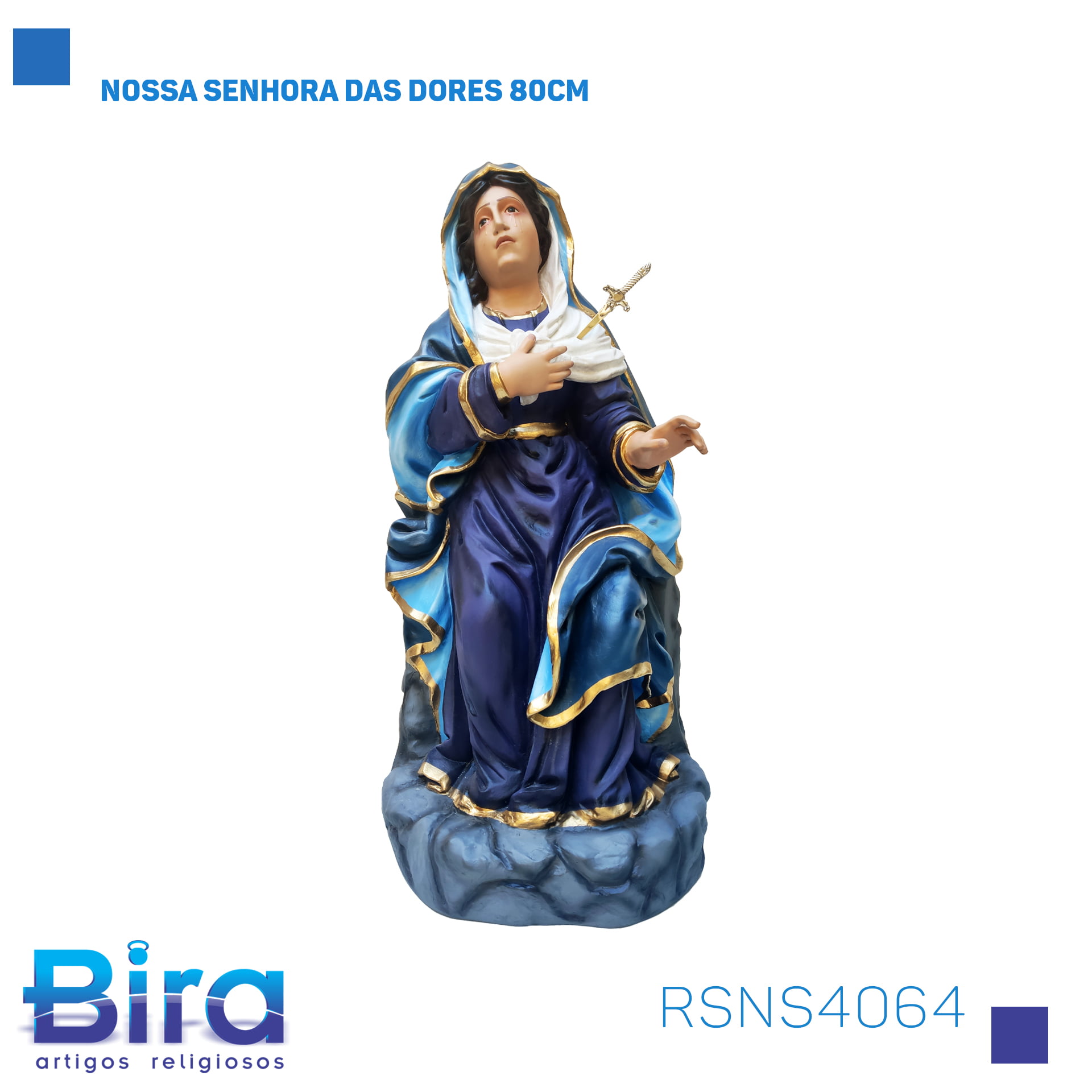 Bira Artigos Religiosos - NOSSA SENHORA DAS DORES 80CM CÓD.: RSNS4064