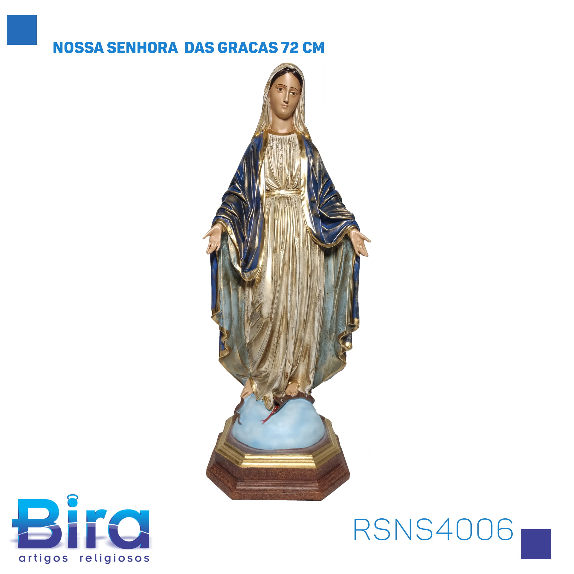 Bira Artigos Religiosos - NOSSA SENHORA DAS GRACAS 72 CM Cód. RSNS4006