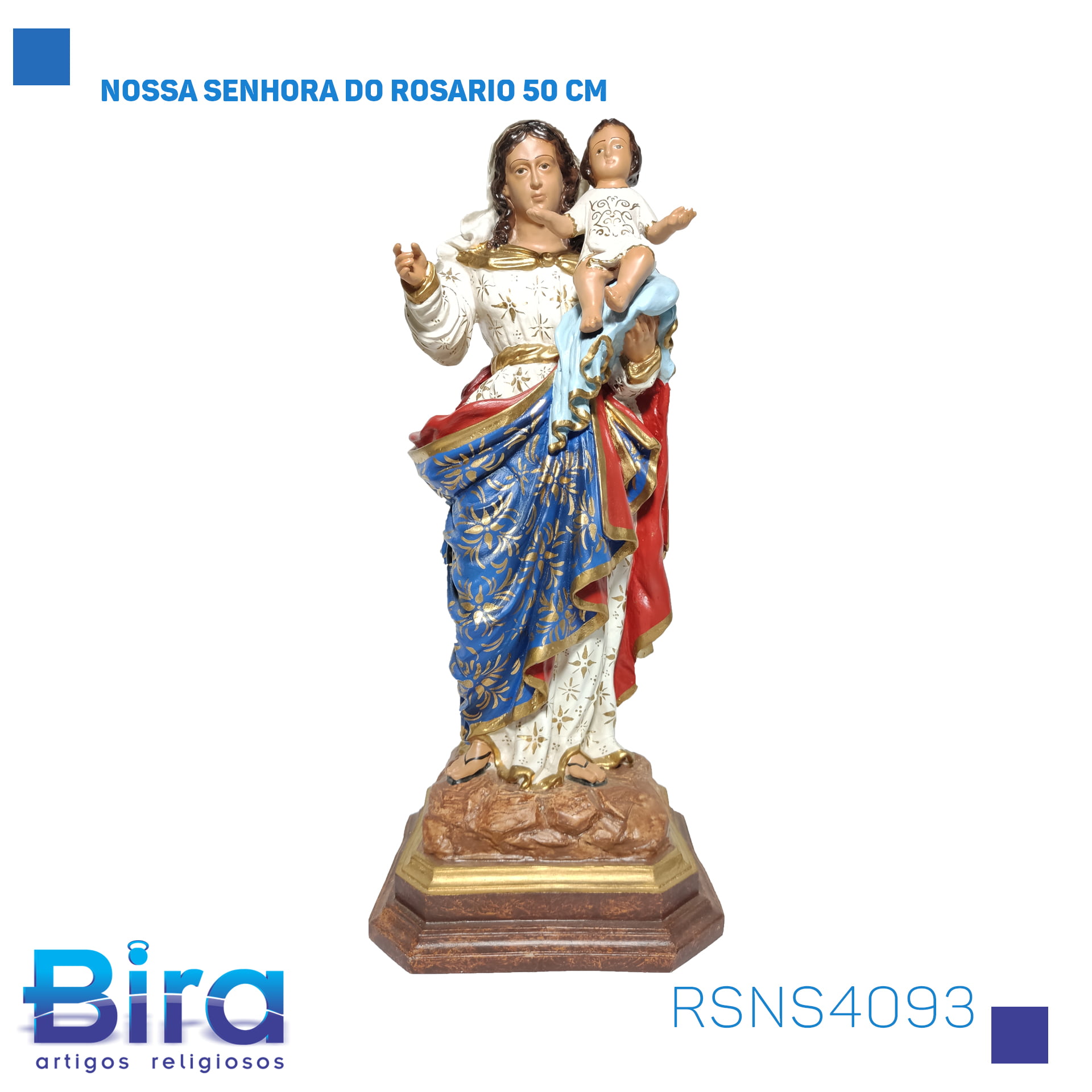 Bira Artigos Religiosos - NOSSA SENHORA DO ROSARIO 50 CM Cód. RSNS4093