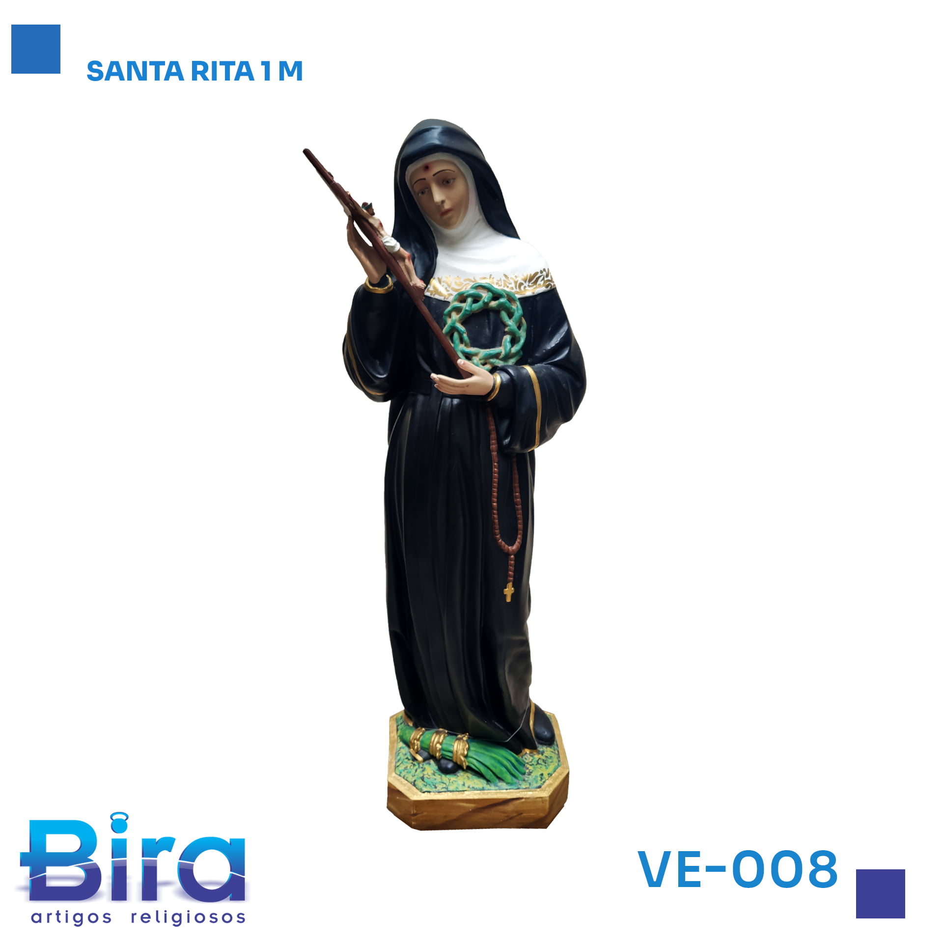 Bira Artigos Religiosos - SANTA RITA 1 M CÓD.: VE-008