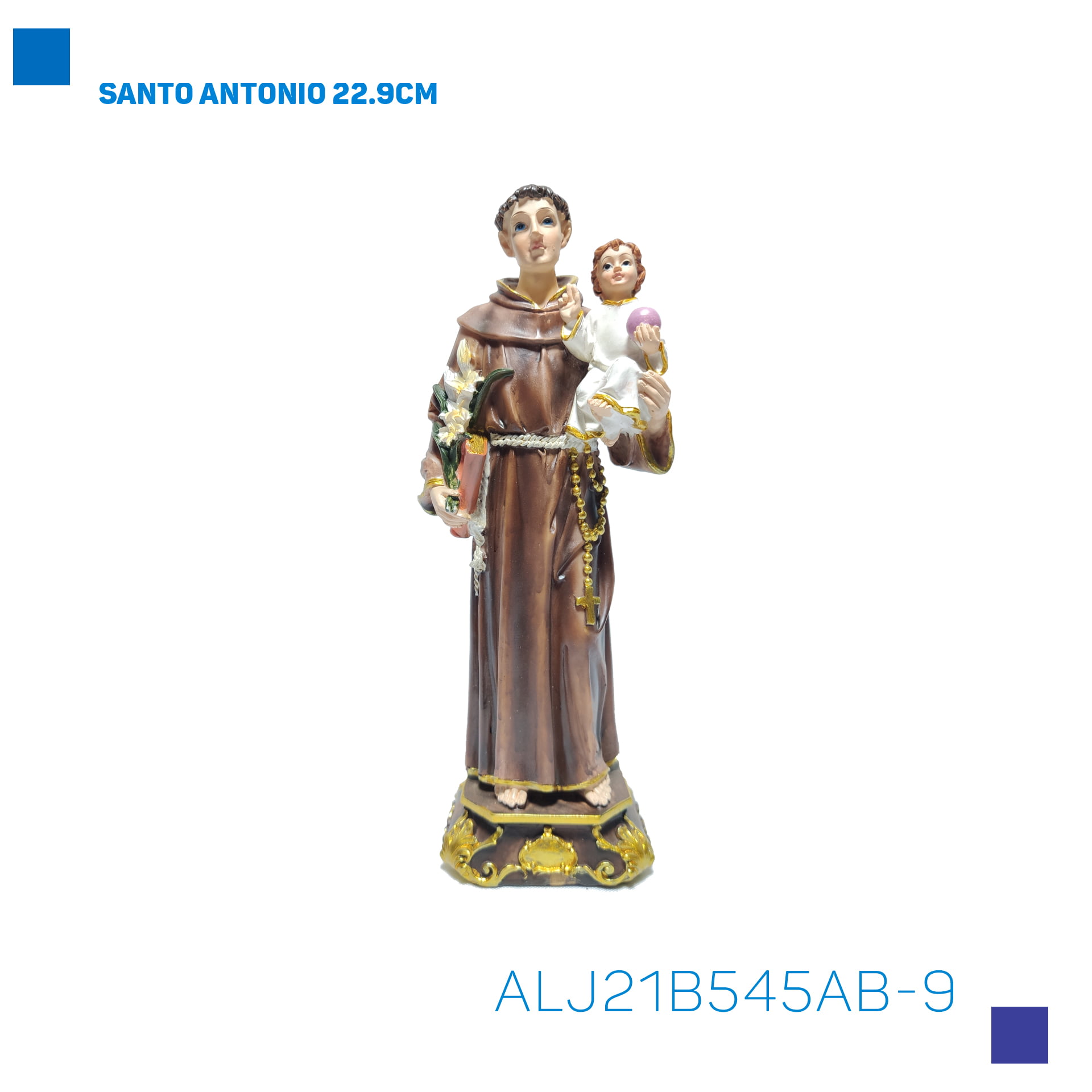 Bira Artigos Religiosos - SANTO ANTONIO 22.9CM - Cód . ALJ21B545AB-9