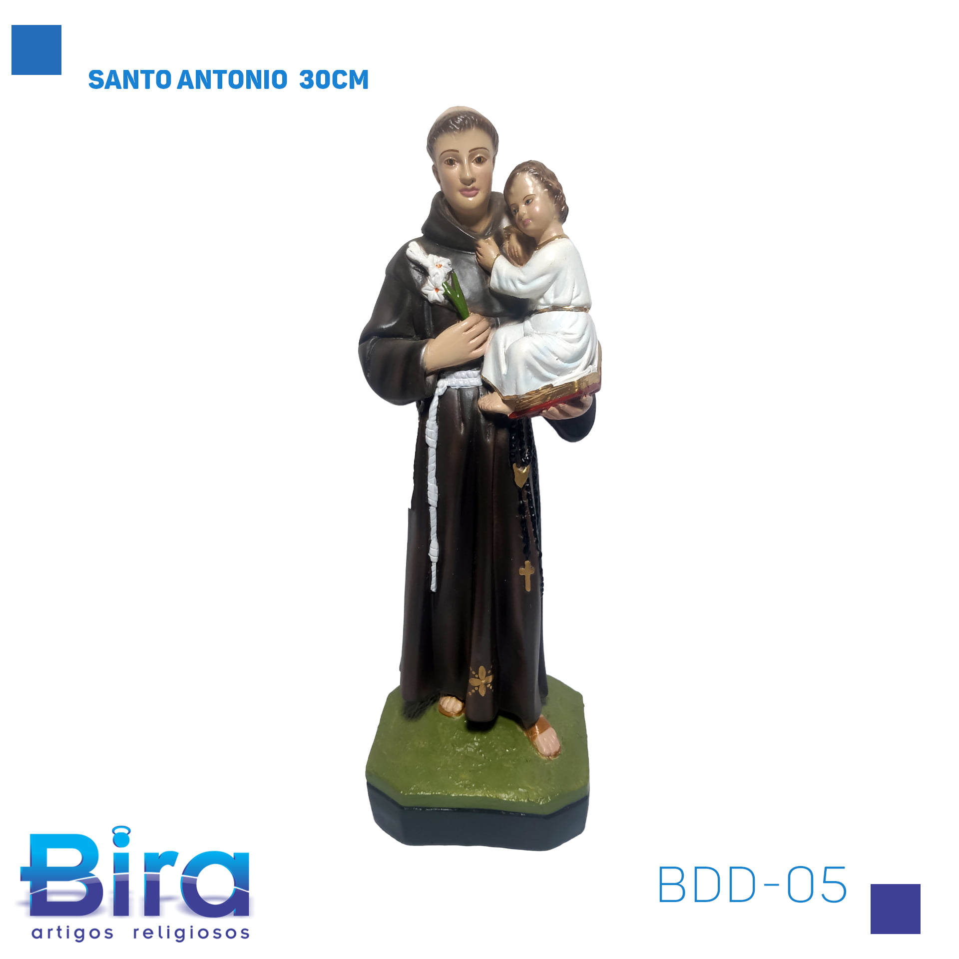 Bira Artigos Religiosos - SANTO ANTONIO  30CM CÓD.: BDD-05