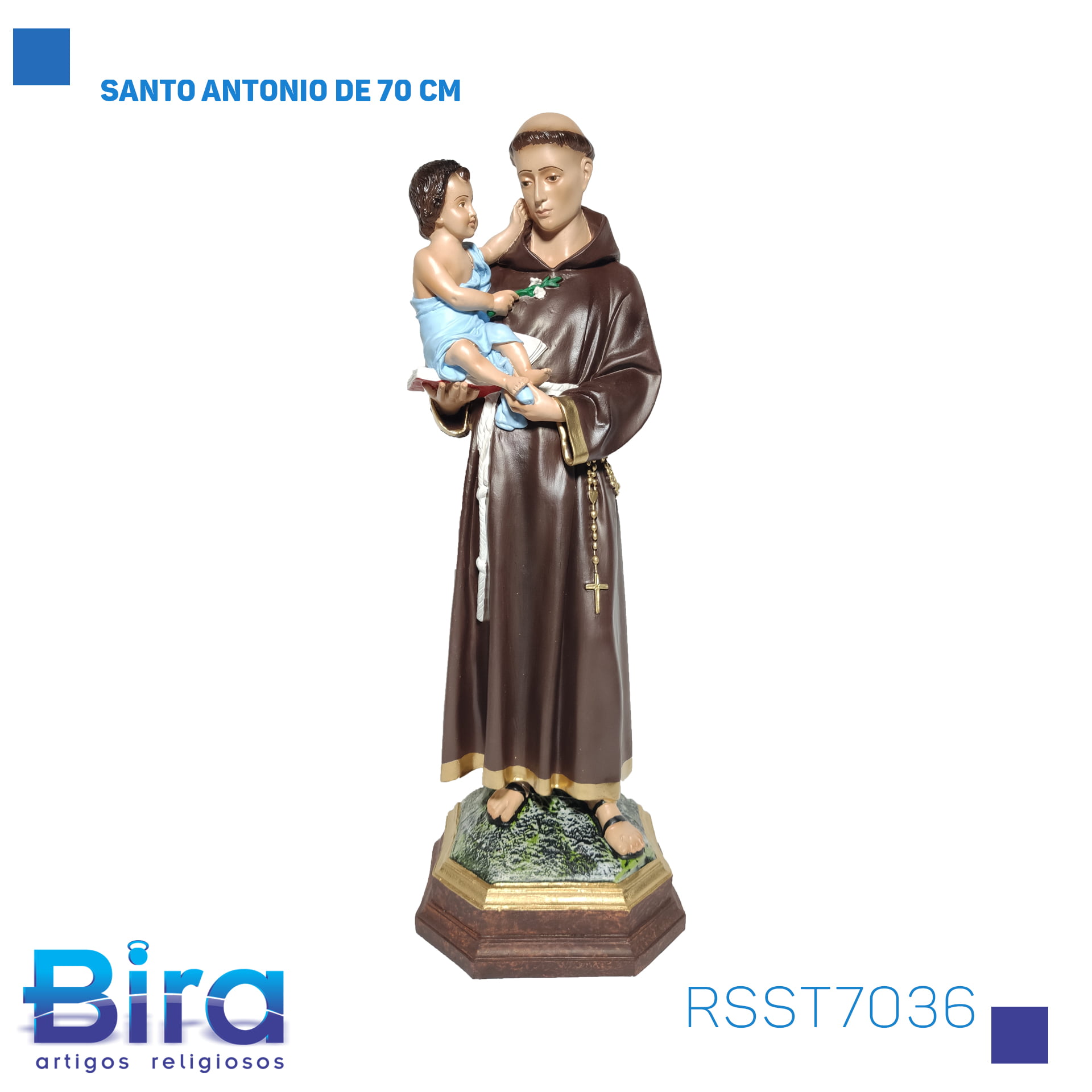Bira Artigos Religiosos - SANTO ANTONIO DE 70 CM Cód. RSST7036