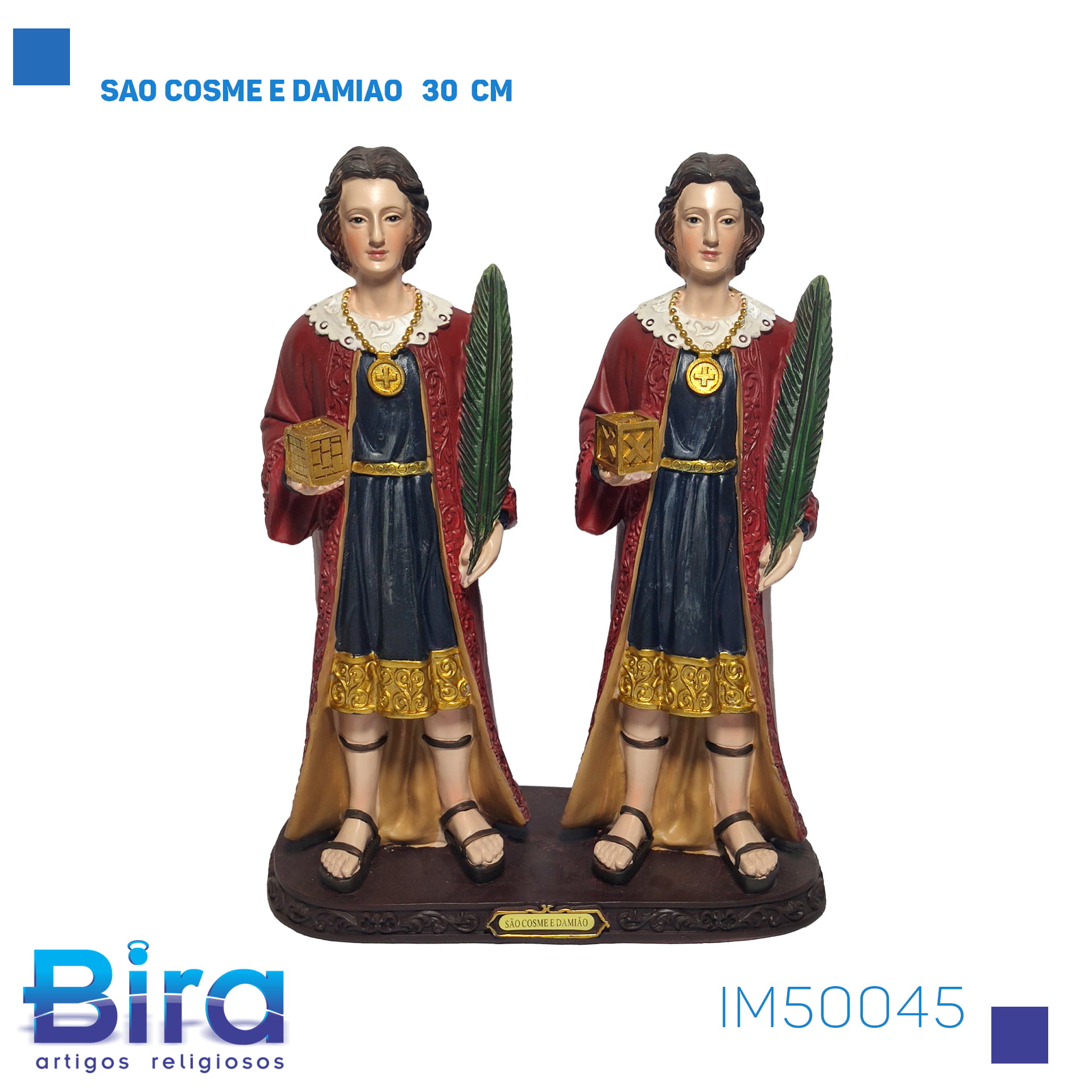 Bira Artigos Religiosos - SAO COSME E DAMIAO   30  CM - Cod. IM50045