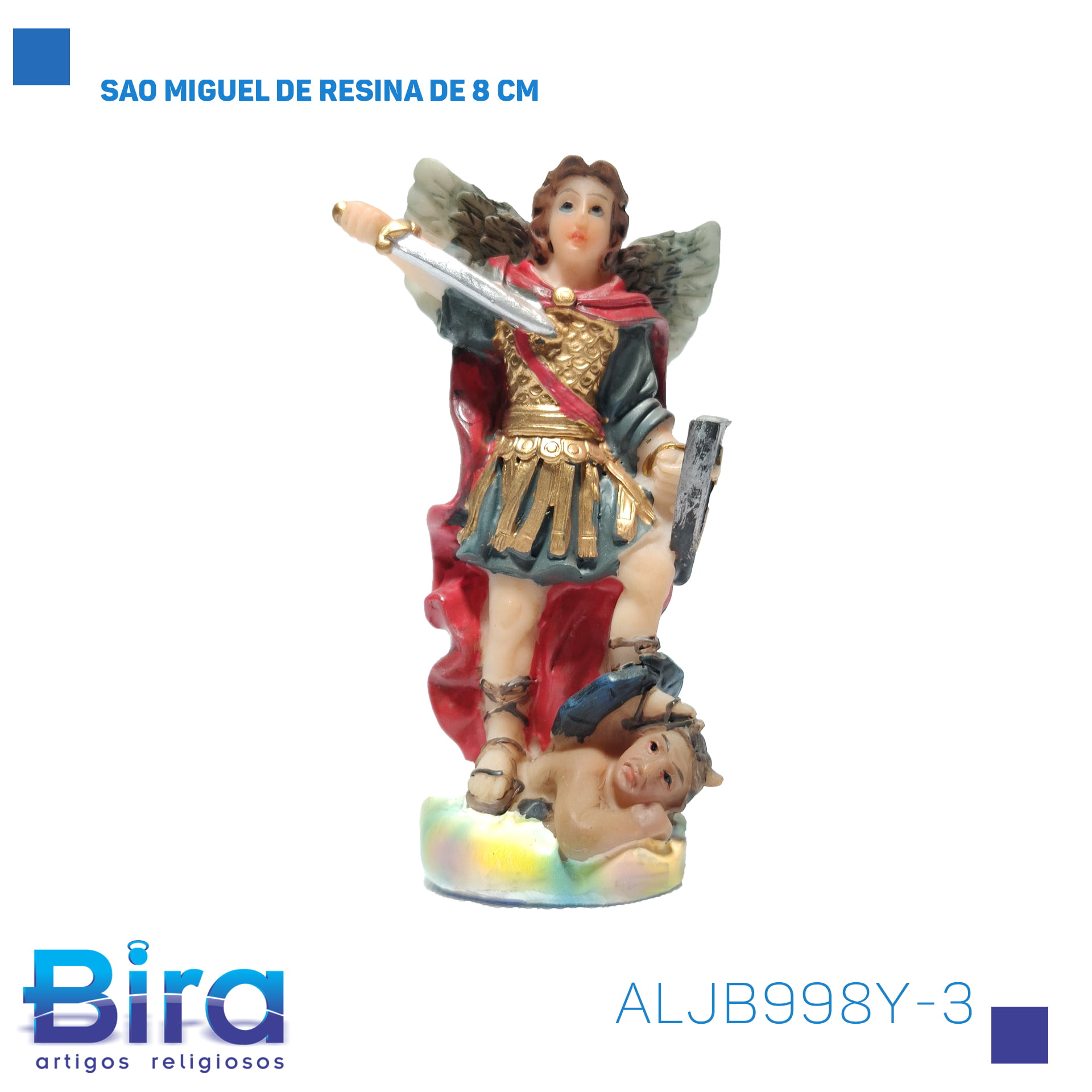 Bira Artigos Religiosos - SAO MIGUEL DE RESINA DE 8 CM Cód. ALJB998Y-3
