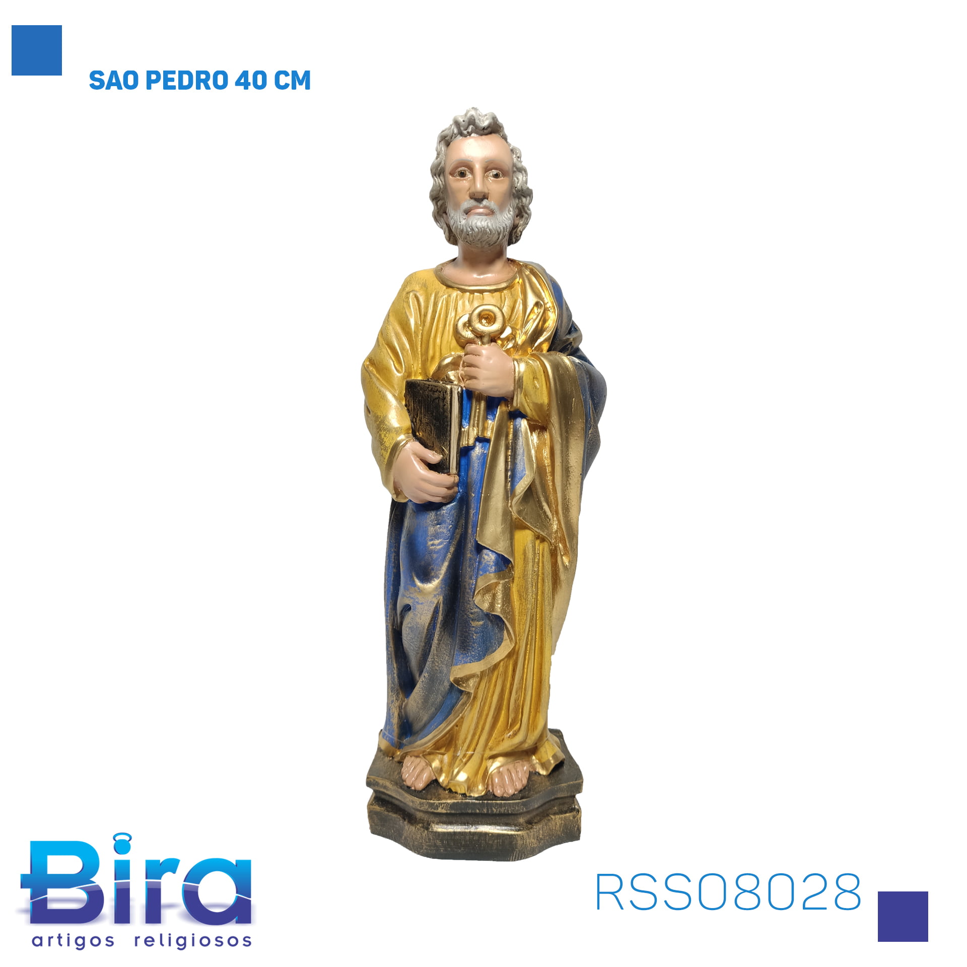 Bira Artigos Religiosos - SAO PEDRO 40 CM Cód. RSSO8028