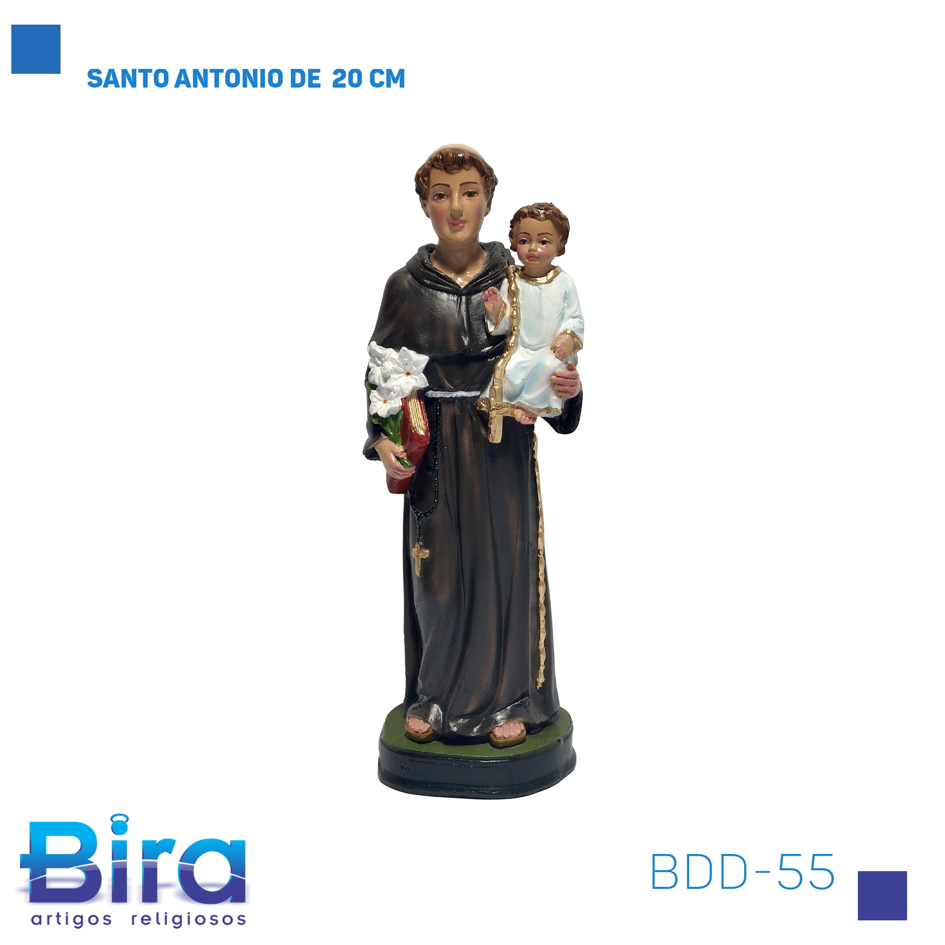 Bira Artigos Religiosos - SANTO ANTONIO DE  20 CM - Cod. BDD-55
