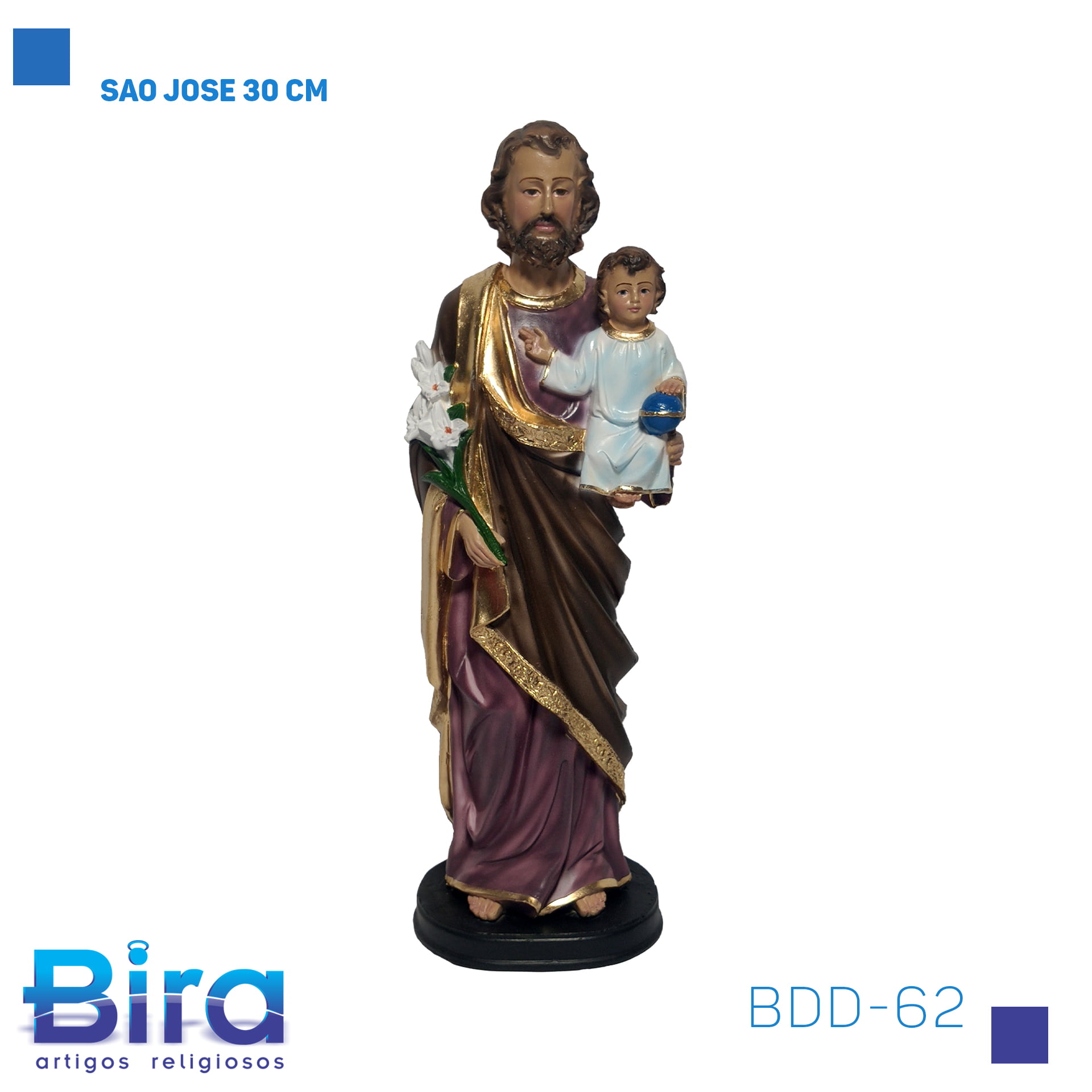 Bira Artigos Religiosos - SAO JOSE 30 CM CÓD: BDD-62