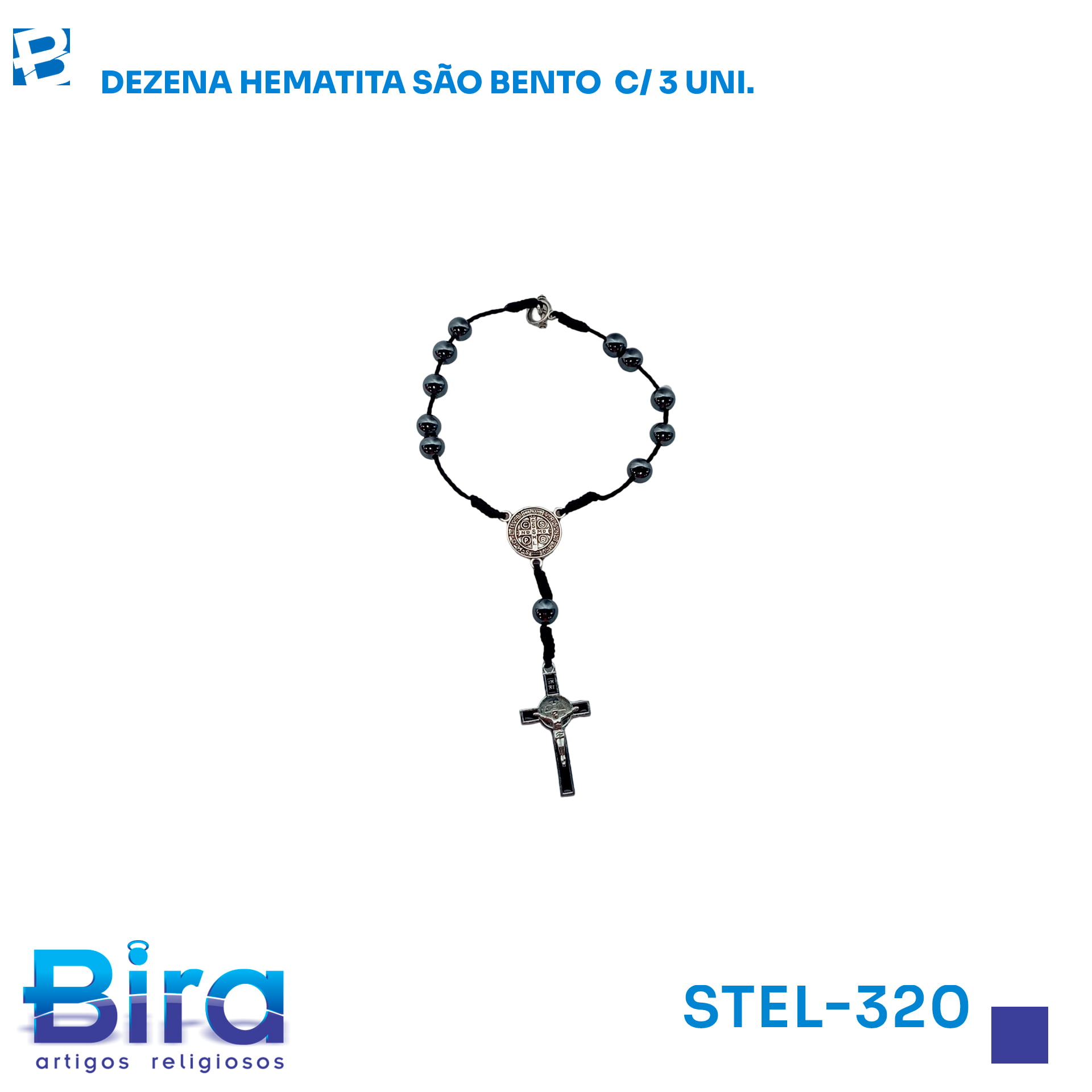 Bira Artigos Religiosos - DEZENA HEMATITA SAO BENTO C/03