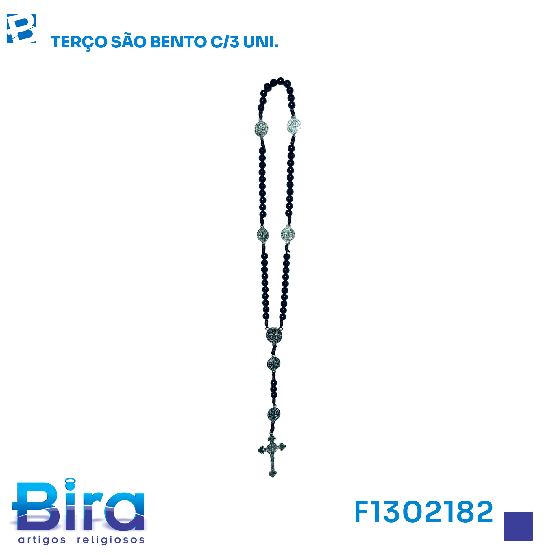 Bira Artigos Religiosos - TERCO SAO BENTO COM 3 UNIDADES