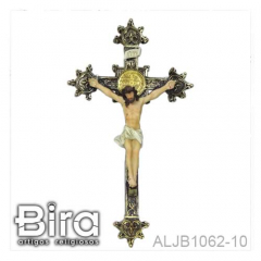 Crucifixo de Parede em Resina - 25cm - Cód. ALJB1062-10