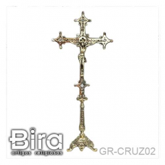 Crucifixo de Mesa em Bronze - 60cm - Cód. GR-CRUZ02