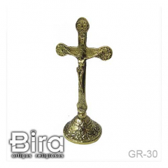 Crucifixo de Mesa em Bronze - 17cm - Cód. GR-30