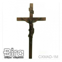 Crucifixo Todo em Madeira - 100cm - Cód. CXMAD-1M