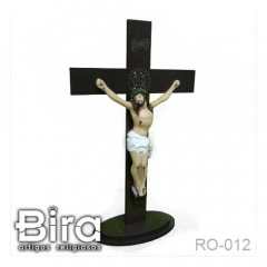 Crucifixo de Mesa em MDF - 36cm - Cód. RO-012