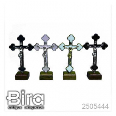 Crucifixo de Mesa em Metal - 11cm - Còd. 2505444