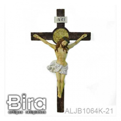 Crucifixo de Parede em Resina - 53cm - Cód. ALJB1064K-21