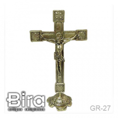 Crucifixo de Mesa em Bronze - 38m - Cód. GR-27