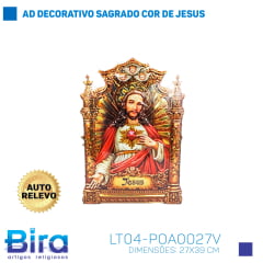 adesivo decorativo sagrado coracao jesus