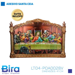 Adesivo Decorativo Santa Ceia em Alto Relevo - 28x41cm - Cód. LT04-POA0028V
