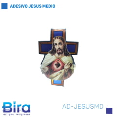 Bira Artigos Religiosos - ADESIVO JESUS MEDIO - Cód. AD-JESUSMD