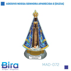 ADESIVO NOSSA SENHORA APARECIDA G (DUZIA) - Cód. MAD-072