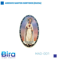 ADESIVO SANTOS SORTIDOS (DUZIA) - Cód. MAD-001