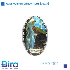 Bira Artigos Religiosos - ADESIVO SANTOS SORTIDOS (DUZIA) - Cód. MAD-001