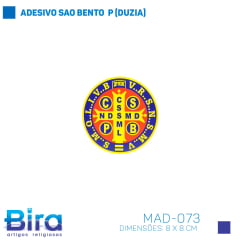 ADESIVO SAO BENTO  P  (DUZIA) - Cód. MAD-073
