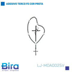 Bira Artigos Religiosos - ADESIVO TERCO FE COR PRETA - Cód. LJ-MOA0025V