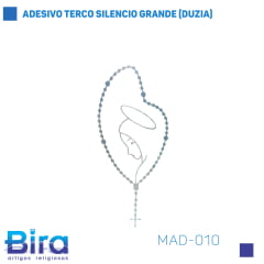 Bira Artigos Religiosos - ADESIVO TERCO SILENCIO GRANDE (DUZIA) - Cód. MAD-010