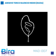 Bira Artigos Religiosos - ADESIVO TERCO SILENCIO MEDIO (DUZIA) - Cód. MAD-007