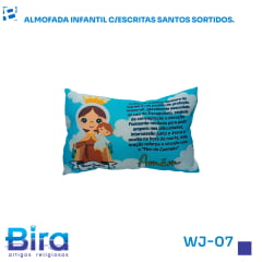 ALMOFADA INFANTIL C/ESCRITAS SANTOS SORTIDOS ALMOFADA INFANTIL C/ESCRITAS SANTOS SORTIDOS