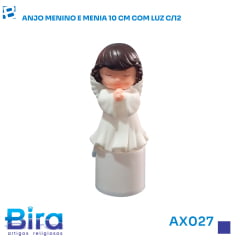 Bira Artigos Religiosos - ANJO MENINO E MENINA 10CM  COM LUZ C/12  CÓD.: AX027